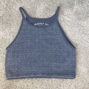 high neck tank top